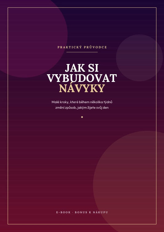 Jak si vybudovat návyky (Bonusová E-kniha)
